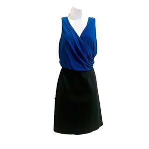 AIDEN elegant black and blue dress